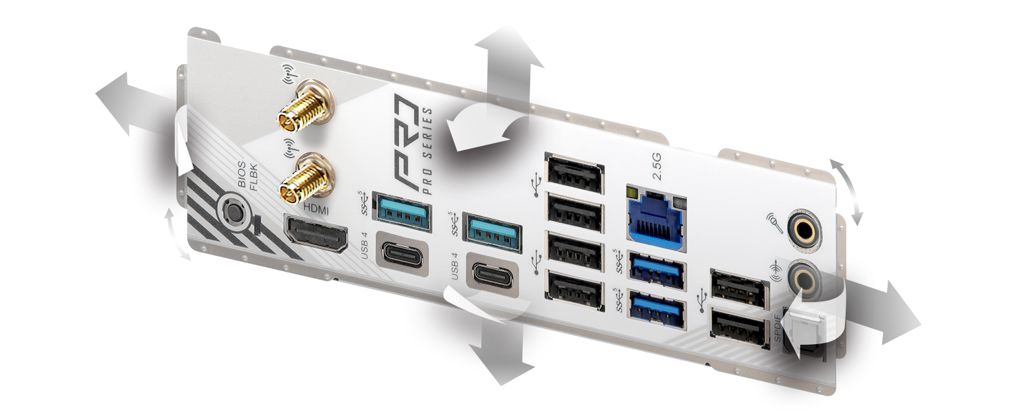 Flexible Integrated I/O Shield